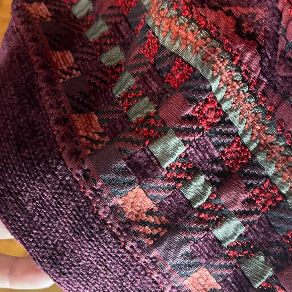 Coldwater Creek Burgundy Chenille Walking Jacket Size XL - Picture 3 of 9